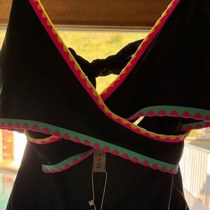 POPVIL Black One piece with Vibrant Trim